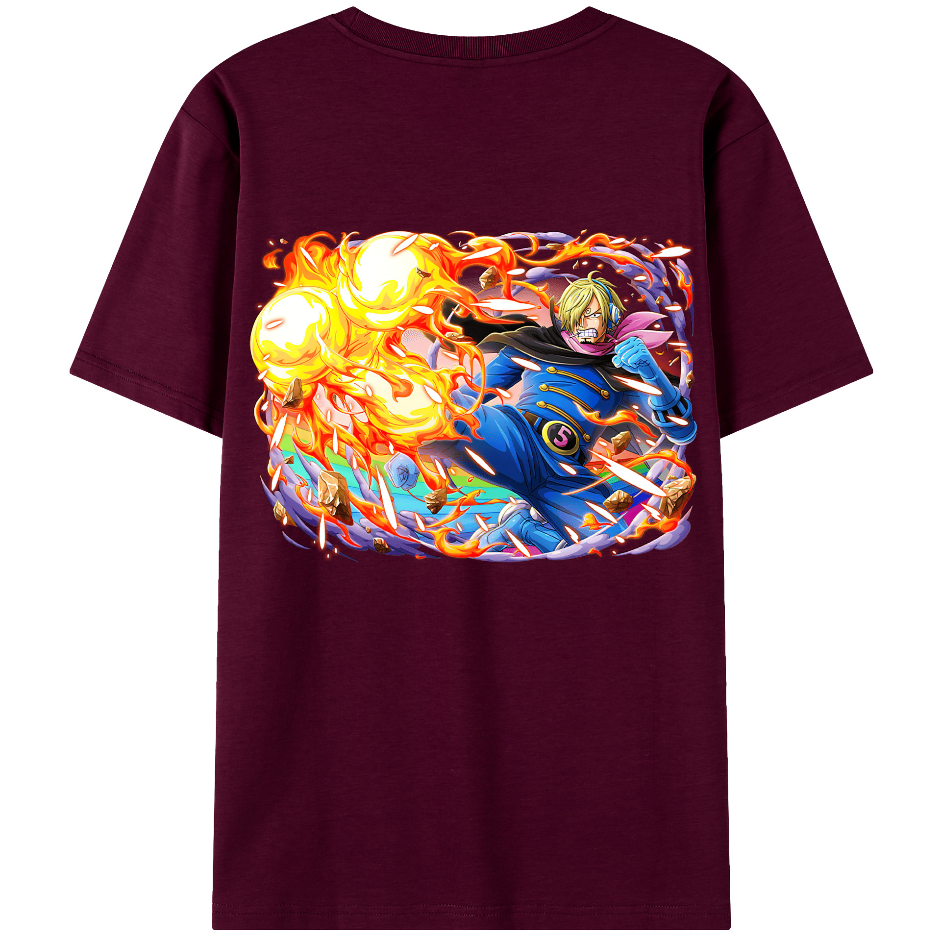（画像用） ワンピース サンジ ONE PIECE Sanji レディース半袖Tシャツ(バックプリント)
